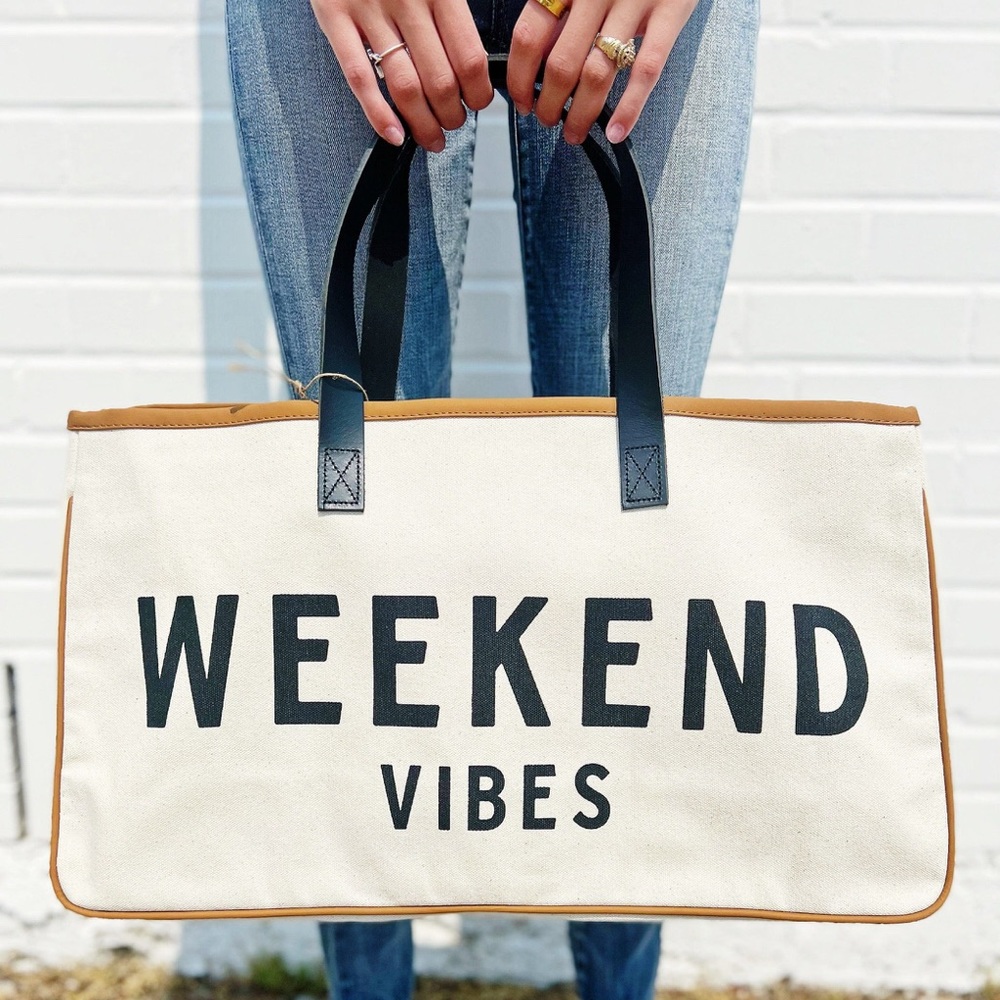 Canvas Tote - Weekend Vibes